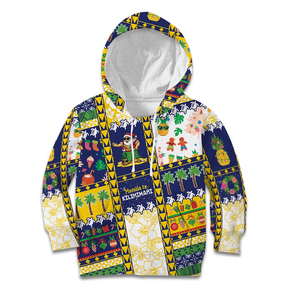 Tokelau Christmas Kid Hoodie Festive Beach Vibes - Polynesian Pride