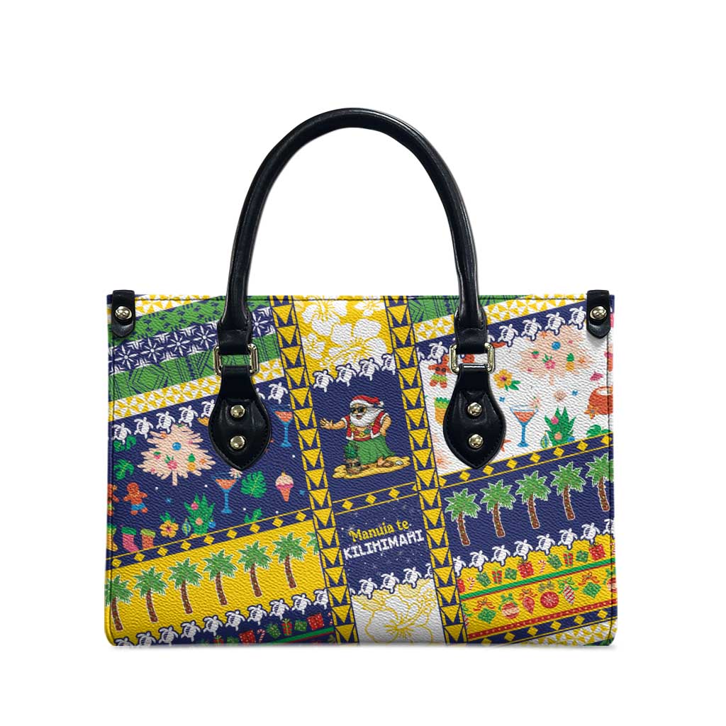 Tokelau Christmas Leather Bag Festive Beach Vibes - Polynesian Pride