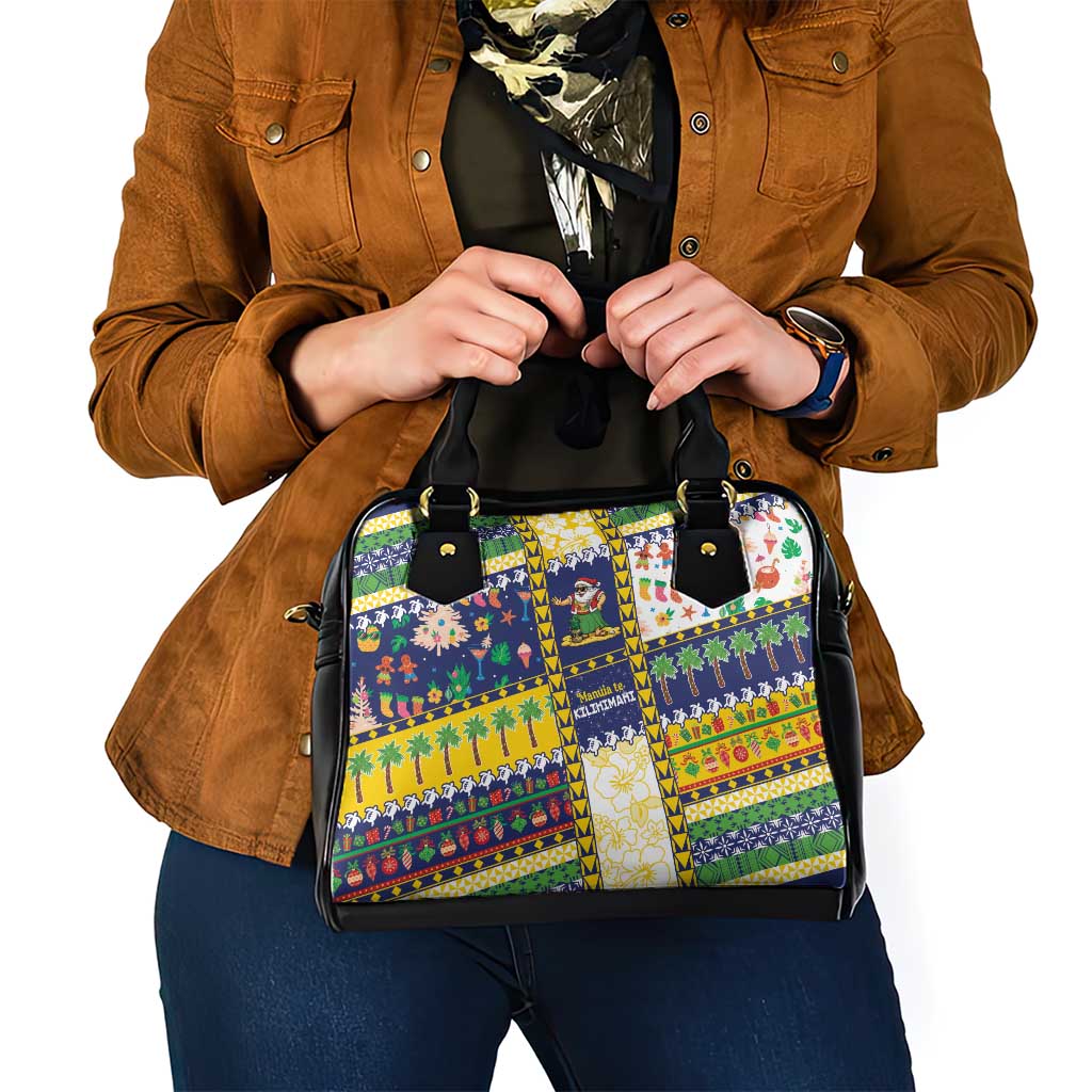 Tokelau Christmas Shoulder Handbag Festive Beach Vibes - Polynesian Pride
