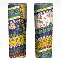 Tokelau Christmas Skinny Tumbler Festive Beach Vibes - Polynesian Pride