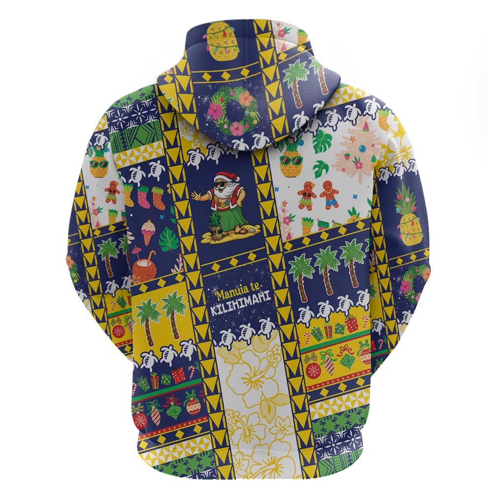 Tokelau Christmas Zip Hoodie Festive Beach Vibes - Polynesian Pride