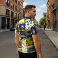 Tokelau Christmas Zipper Polo Shirt Festive Beach Vibes - Polynesian Pride