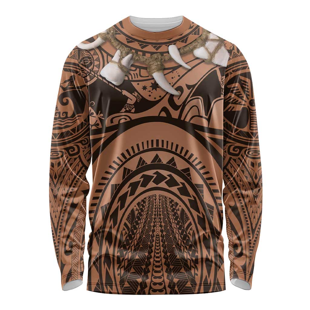 Polynesia Maui Tattoo Inspired Cosplay Costume Long Sleeve Shirt