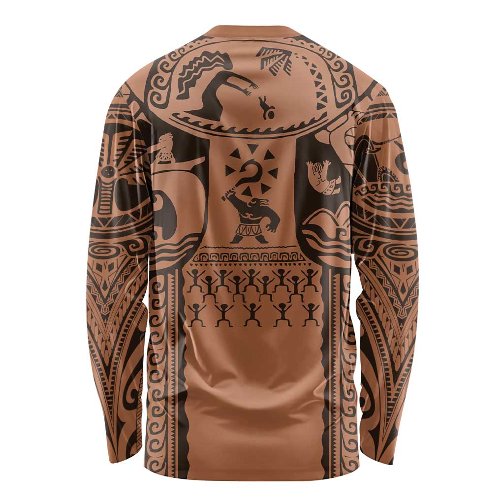 Polynesia Maui Tattoo Inspired Cosplay Costume Long Sleeve Shirt
