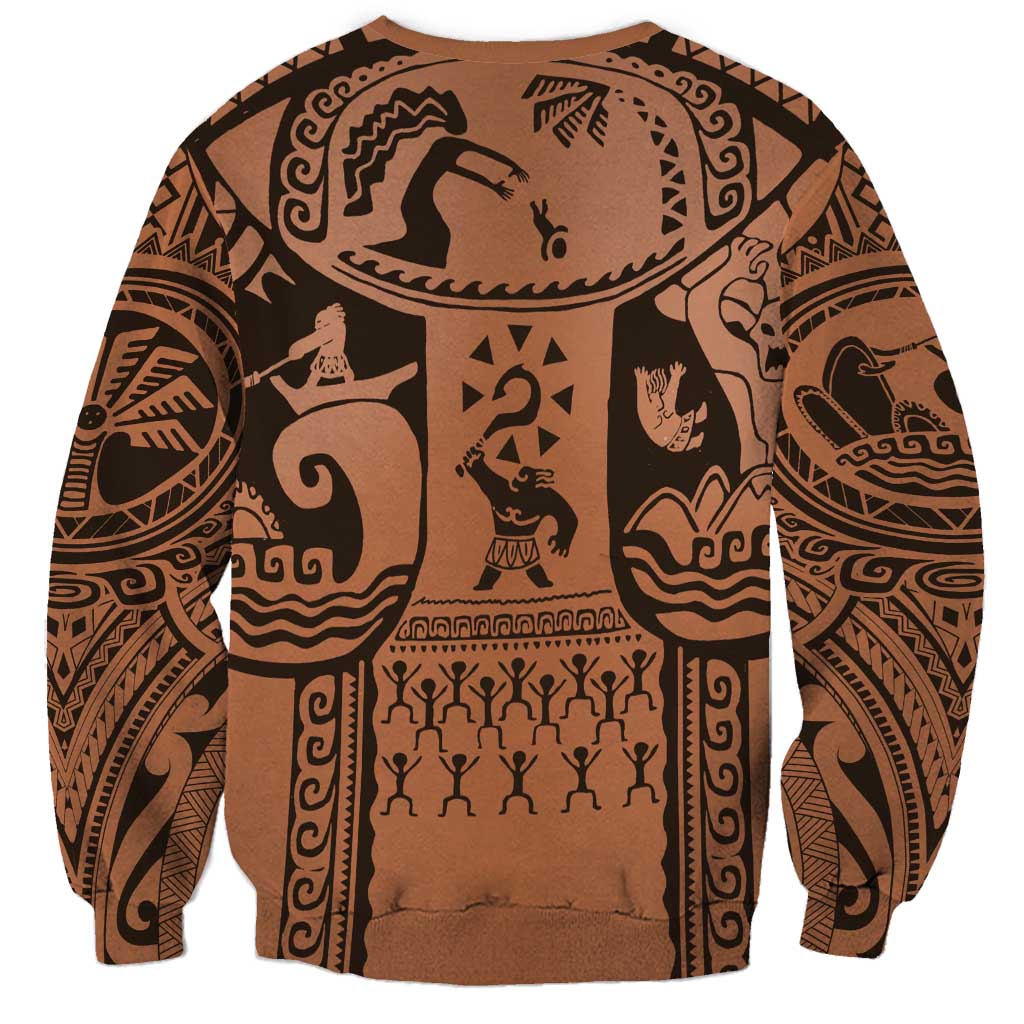 Polynesia Maui Tattoo Inspired Cosplay Costume Sweatshirt