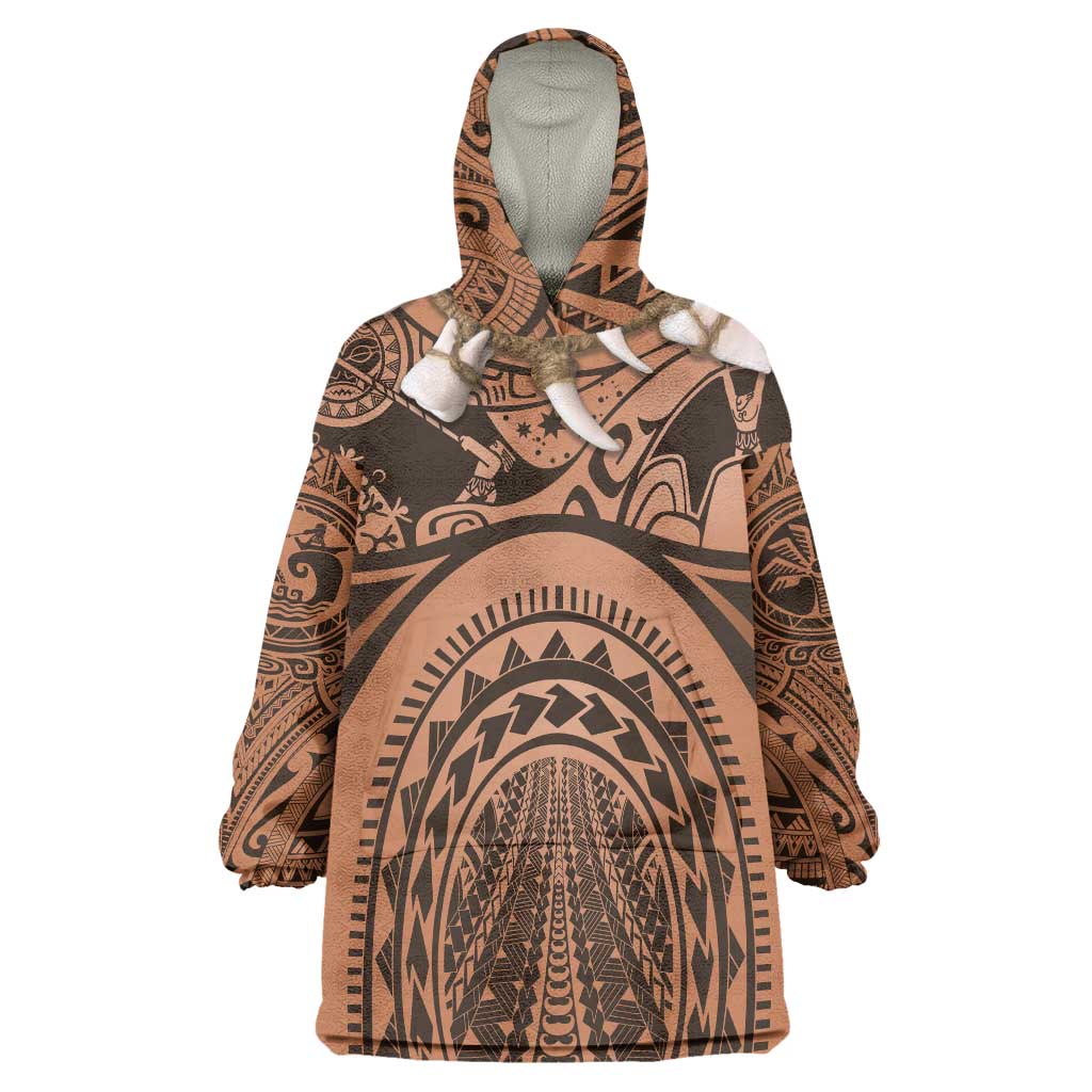 Polynesia Maui Tattoo Inspired Cosplay Costume Wearable Blanket Hoodie