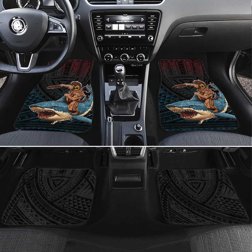 Hawaii Ikaika Car Mats Hawaiian Mythic Koa Tribal Warrior