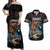 Hawaii Ikaika Couples Matching Off Shoulder Maxi Dress and Hawaiian Shirt Hawaiian Mythic Koa Tribal Warrior