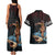 Hawaii Ikaika Couples Matching Tank Maxi Dress and Hawaiian Shirt Hawaiian Mythic Koa Tribal Warrior