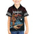 Hawaii Ikaika Family Matching Tank Maxi Dress and Hawaiian Shirt Hawaiian Mythic Koa Tribal Warrior