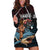 Hawaii Ikaika Hoodie Dress Hawaiian Mythic Koa Tribal Warrior