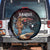 Hawaii Ikaika Spare Tire Cover Hawaiian Mythic Koa Tribal Warrior