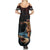 Hawaii Ikaika Summer Maxi Dress Hawaiian Mythic Koa Tribal Warrior