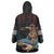 Hawaii Ikaika Wearable Blanket Hoodie Hawaiian Mythic Koa Tribal Warrior