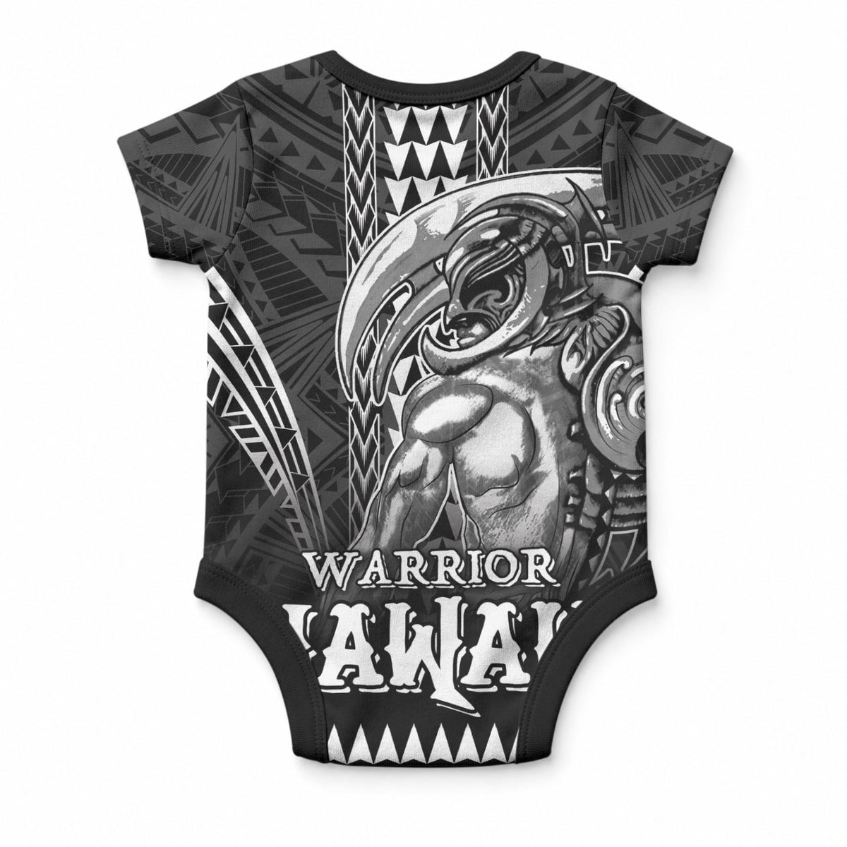 Hawaiian Ikaika Warrior Baby Onesie Tribal Pattern LT05 - Polynesian Pride