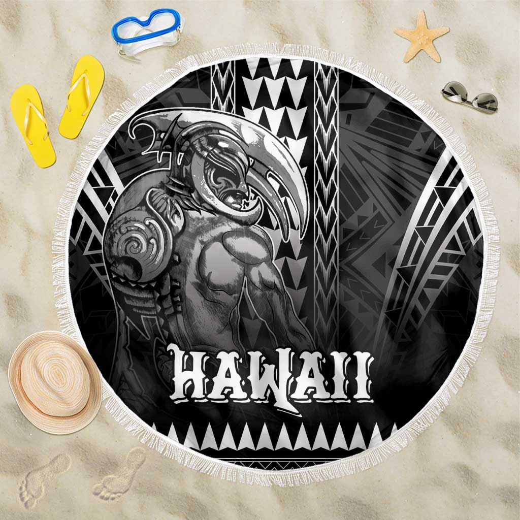 Hawaiian Ikaika Warrior Beach Blanket Tribal Pattern