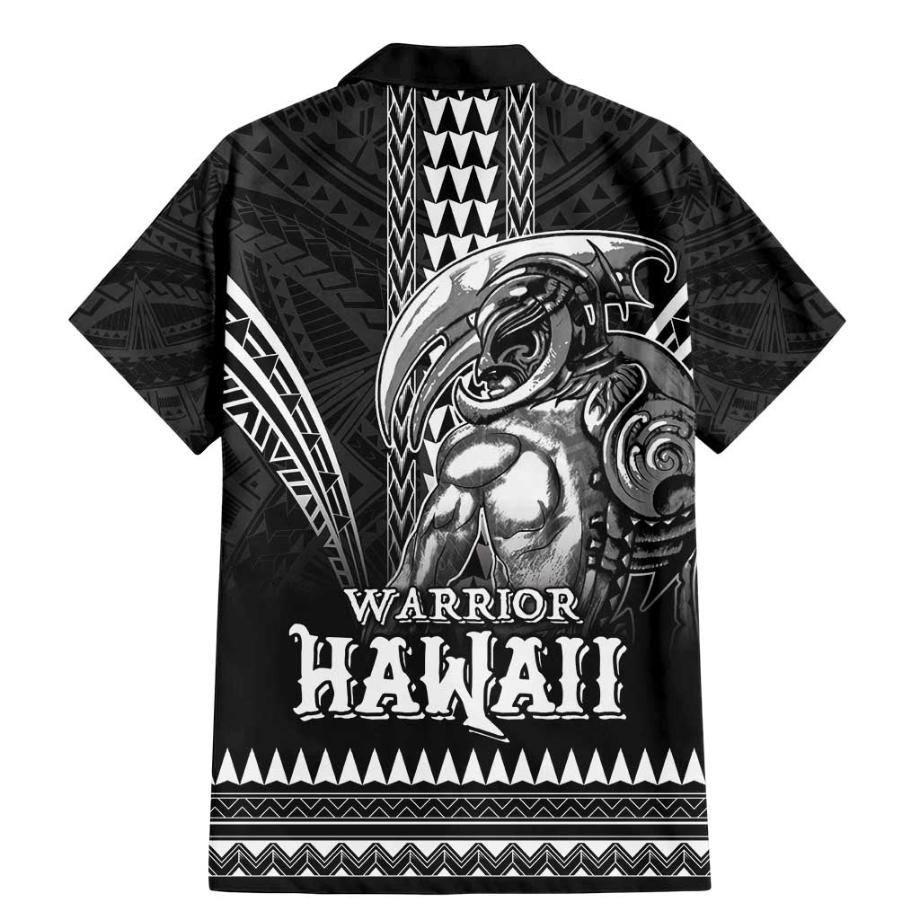 Hawaiian Ikaika Warrior Family Matching Mermaid Dress and Hawaiian Shirt Tribal Pattern