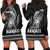 Hawaiian Ikaika Warrior Hoodie Dress Tribal Pattern