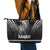 Hawaiian Ikaika Warrior Leather Tote Bag Tribal Pattern