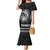 Hawaiian Ikaika Warrior Mermaid Dress Tribal Pattern