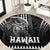 Hawaiian Ikaika Warrior Round Carpet Tribal Pattern