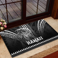 Hawaiian Ikaika Warrior Rubber Doormat Tribal Pattern