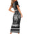 Hawaiian Ikaika Warrior Short Sleeve Bodycon Dress Tribal Pattern