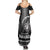 Hawaiian Ikaika Warrior Summer Maxi Dress Tribal Pattern