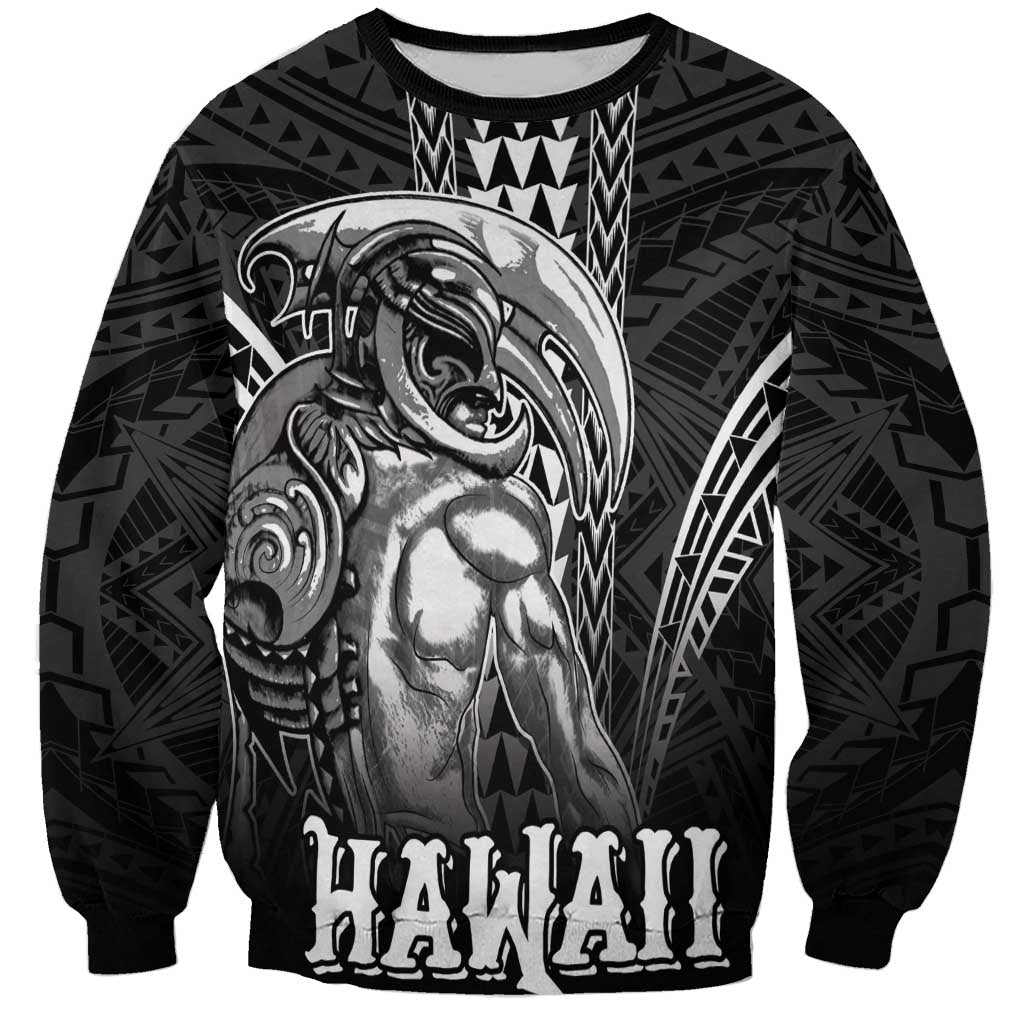 Hawaiian Ikaika Warrior Sweatshirt Tribal Pattern