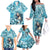 Hawaii Namaka Goddess Of The Sea Family Matching Off Shoulder Long Sleeve Dress and Hawaiian Shirt Polynesian Style LT05 - Polynesian Pride