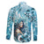Hawaii Namaka Goddess Of The Sea Family Matching Short Sleeve Bodycon Dress and Hawaiian Shirt Polynesian Style LT05 - Polynesian Pride