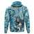 Hawaii Namaka Goddess Of The Sea Hoodie Polynesian Style LT05 Pullover Hoodie Turquoise - Polynesian Pride