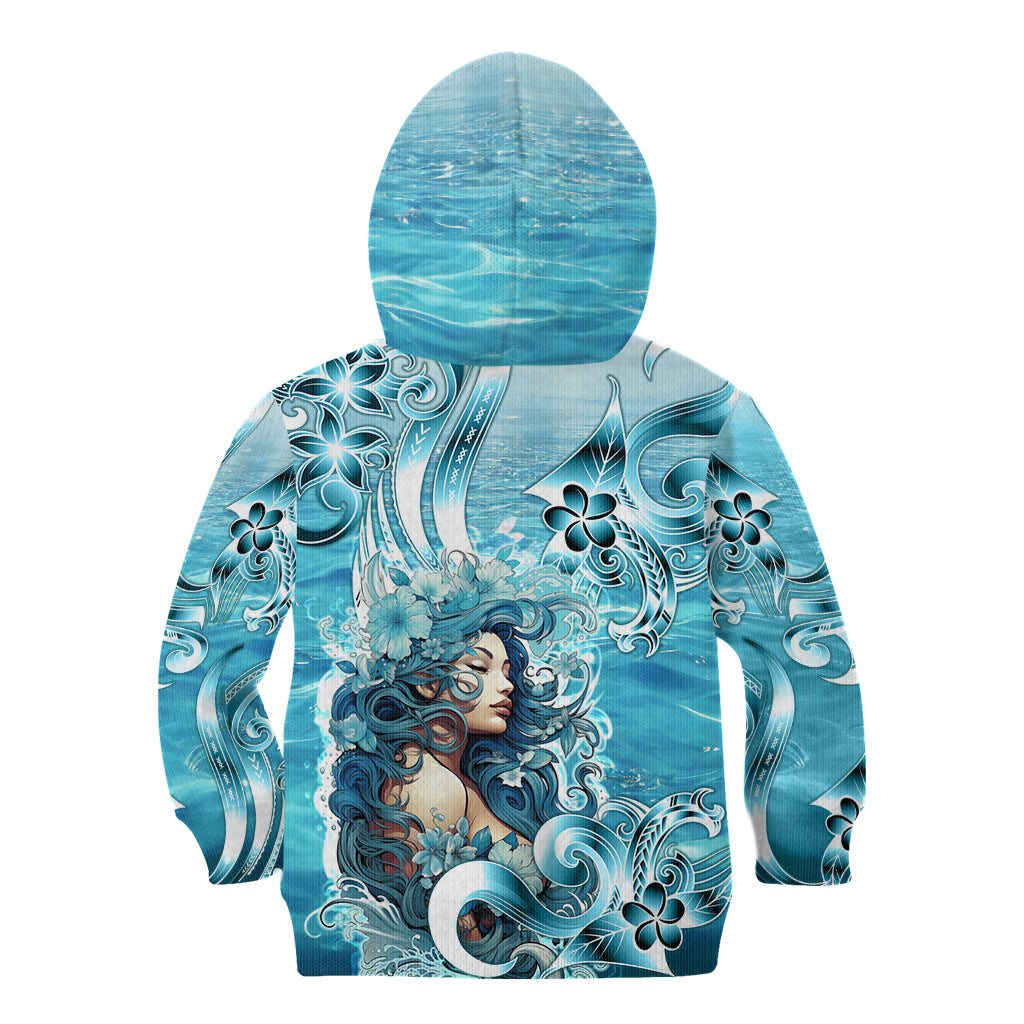 Hawaii Namaka Goddess Of The Sea Kid Hoodie Polynesian Style LT05 - Polynesian Pride