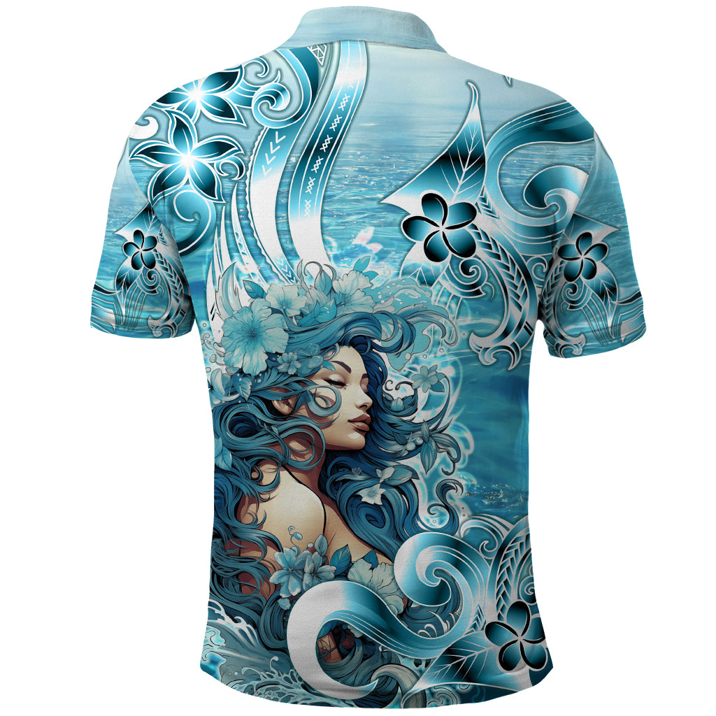 Hawaii Namaka Goddess Of The Sea Polo Shirt Polynesian Style LT05 - Polynesian Pride