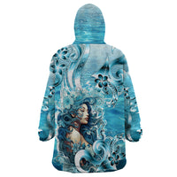 Hawaii Namaka Goddess Of The Sea Wearable Blanket Hoodie Polynesian Style LT05 - Polynesian Pride