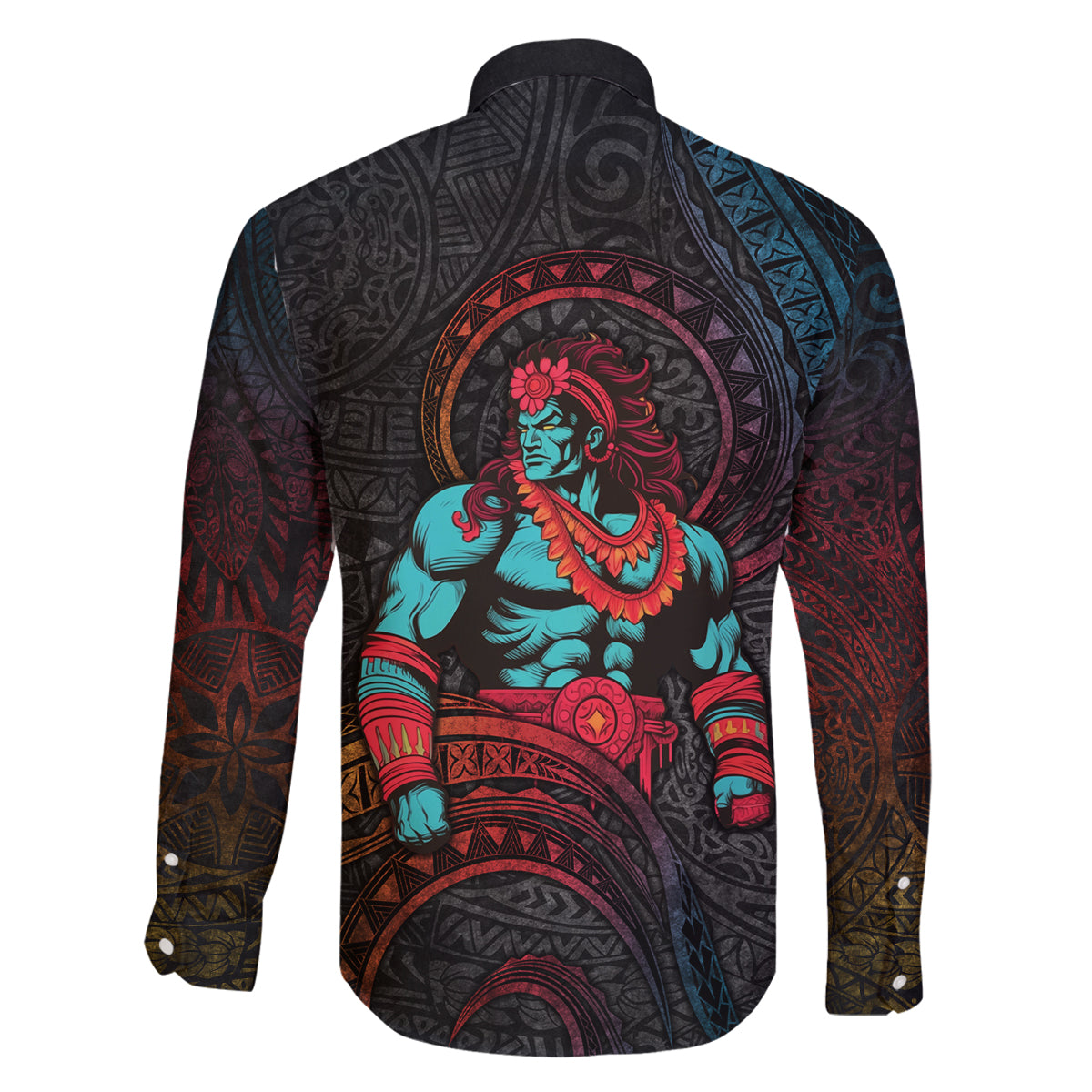 Hawaiian Demigod Maui Family Matching Mermaid Dress and Hawaiian Shirt Polynesian Mythology LT05 - Polynesian Pride