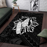 Philippines Tribal Area Rug King Lapu Lapu Black Version