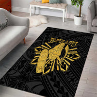 Philippines Tribal Area Rug King Lapu Lapu Gold Version