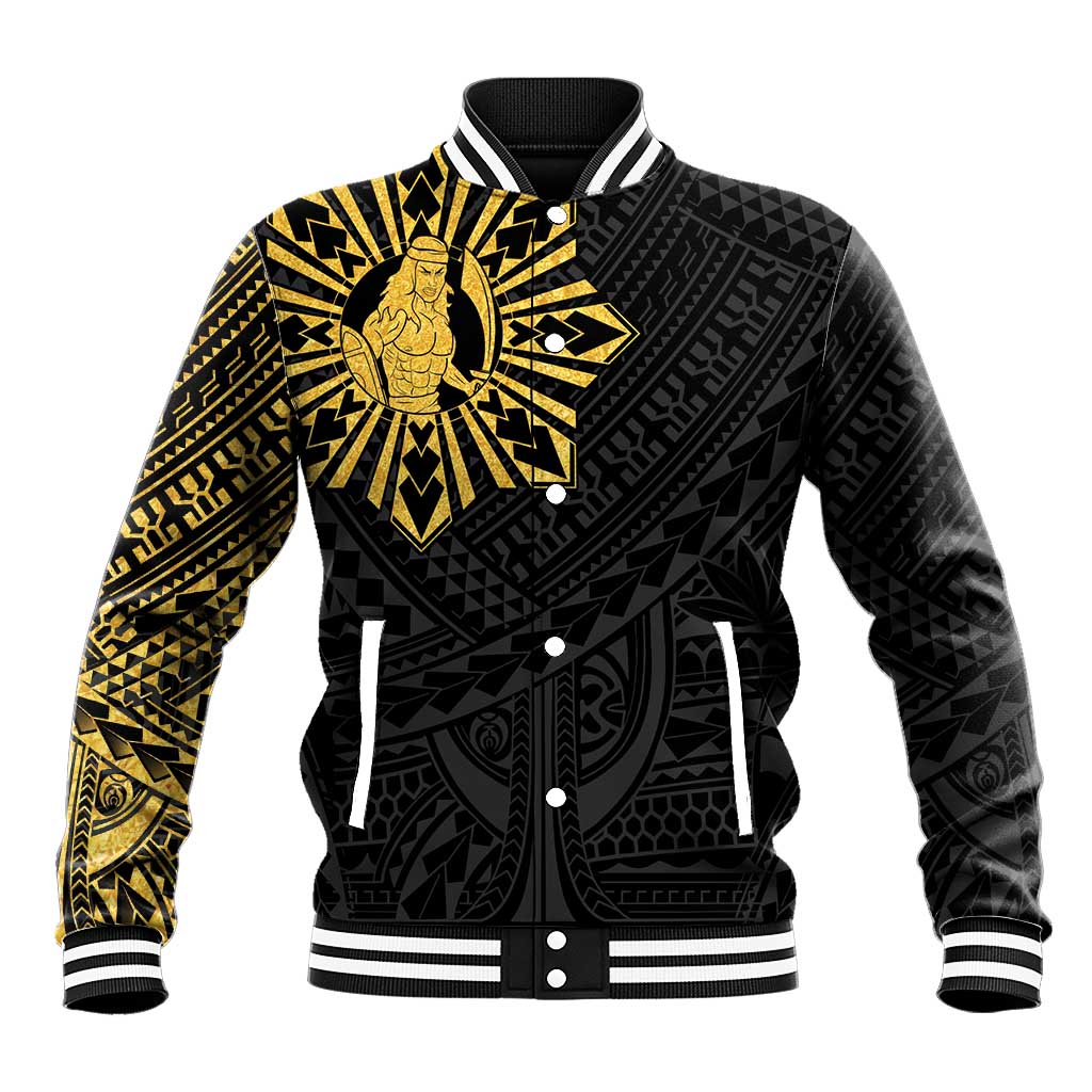 Philippines Tribal Baseball Jacket King Lapu Lapu Gold Version