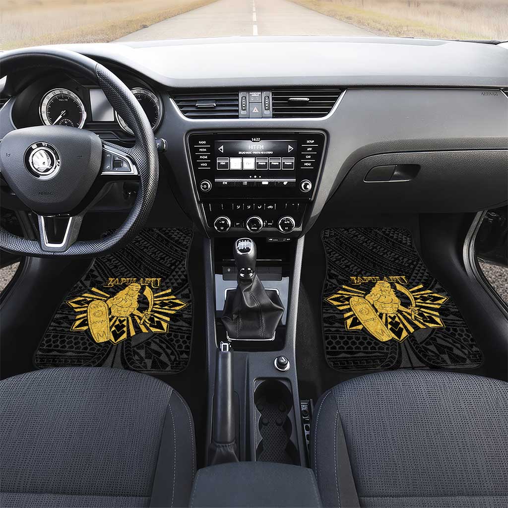 Philippines Tribal Car Mats King Lapu Lapu Gold Version
