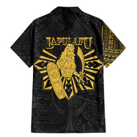 Philippines Tribal Family Matching Mermaid Dress and Hawaiian Shirt King Lapu Lapu Gold Version