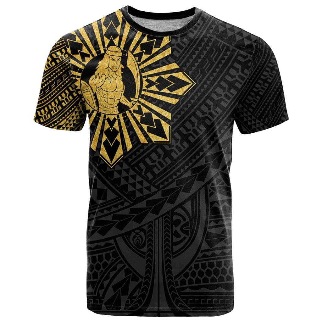 Philippines Tribal T Shirt King Lapu Lapu Gold Version
