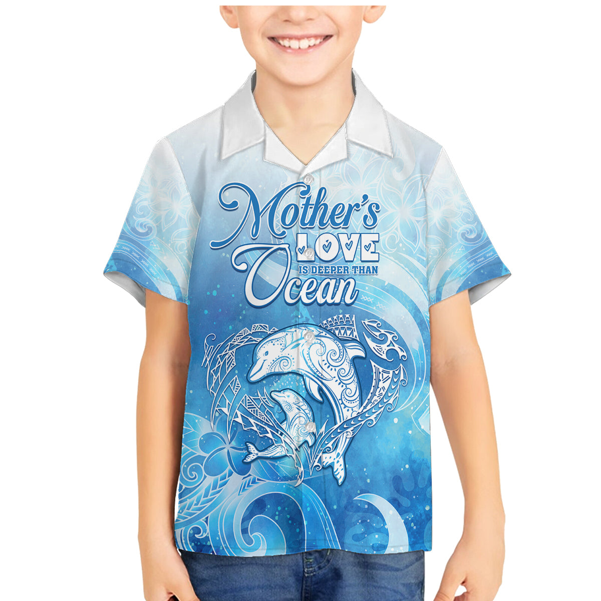 Mother's Love Is Deeper Than Ocean Family Matching Mermaid Dress and Hawaiian Shirt Polynesian Style