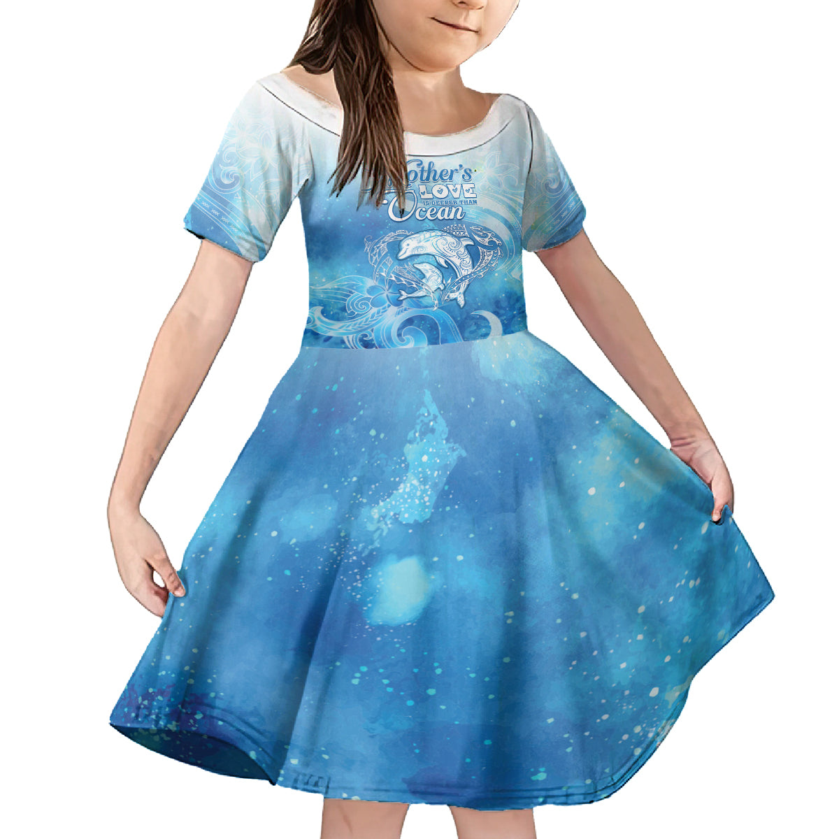 Mother's Love Is Deeper Than Ocean Family Matching Puletasi and Hawaiian Shirt Polynesian Style