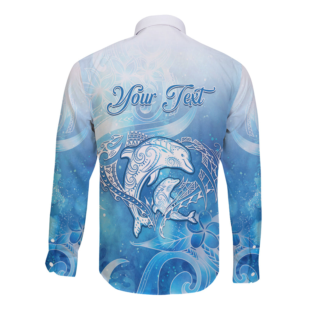 Mother's Love Is Deeper Than Ocean Long Sleeve Button Shirt Polynesian Style