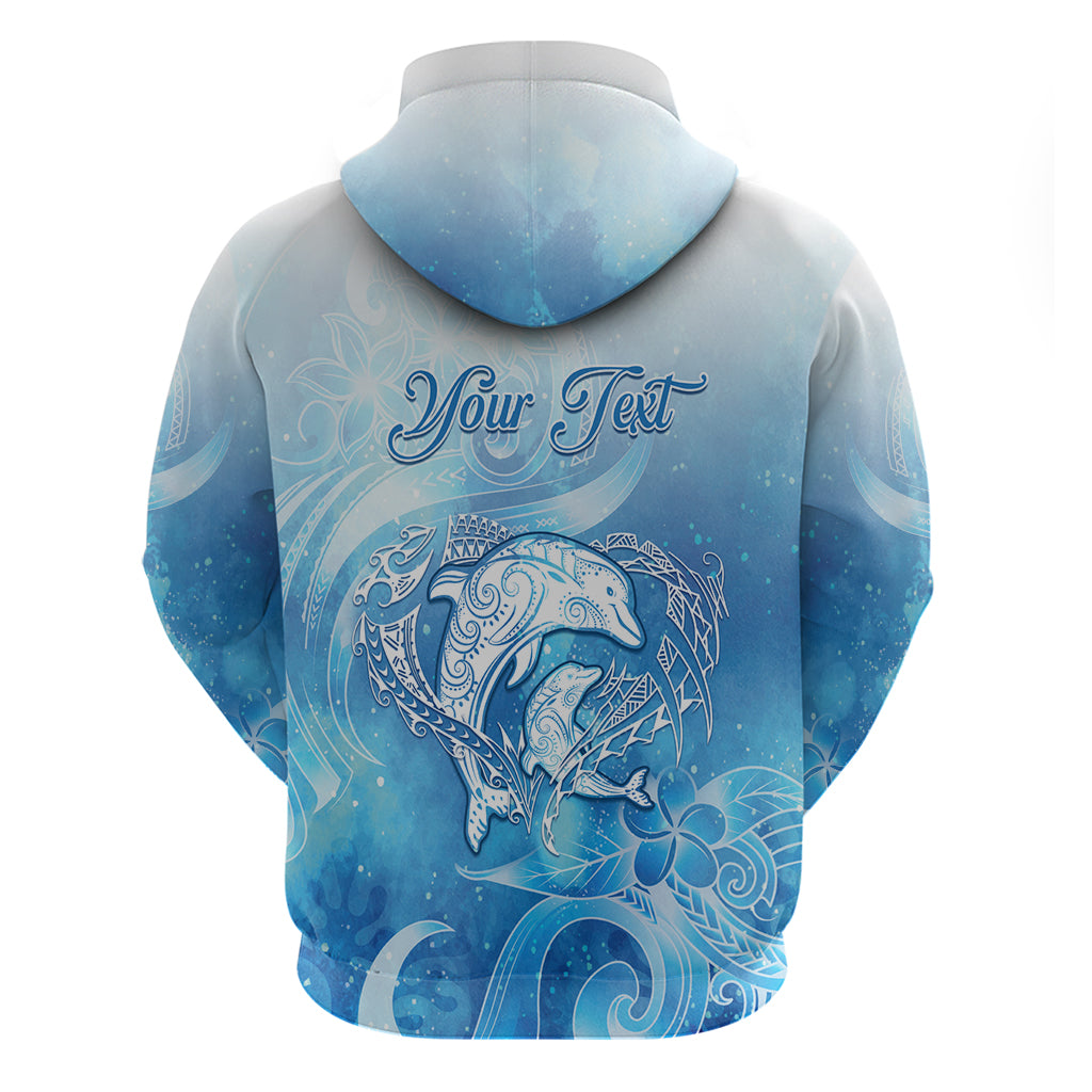 Mother's Love Is Deeper Than Ocean Zip Hoodie Polynesian Style