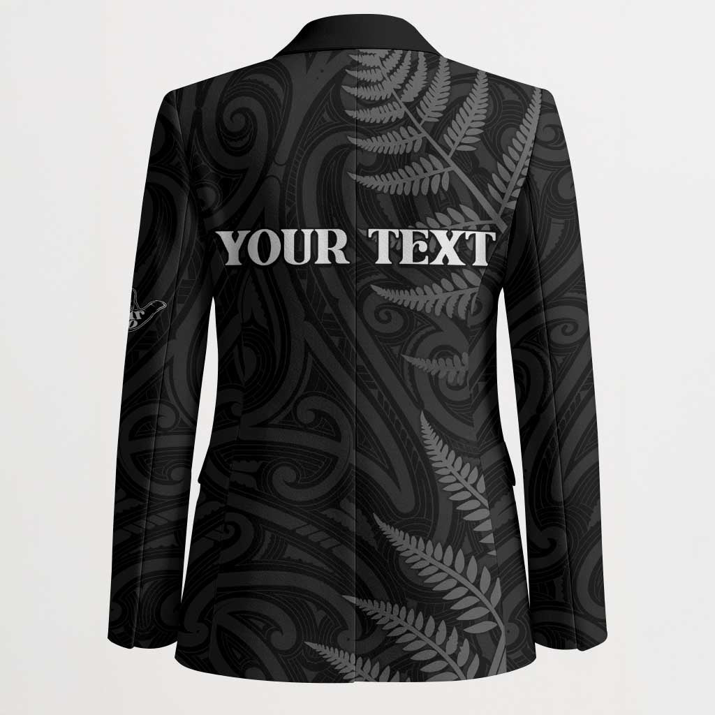 Personalised New Zealand Chur Bro Blazer Maori Koru With Silver Fern