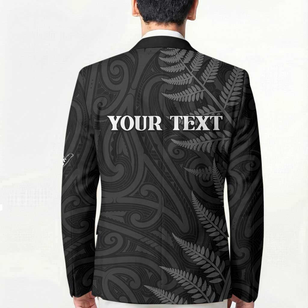 Personalised New Zealand Chur Bro Blazer Maori Koru With Silver Fern