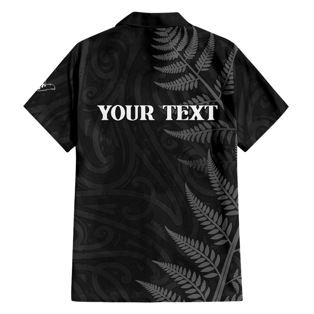 Personalised New Zealand Chur Bro Hawaiian Shirt Maori Koru With Silver Fern