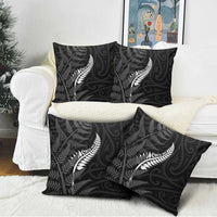 New Zealand Chur Bro Pillow Cover Maori Koru With Silver Fern